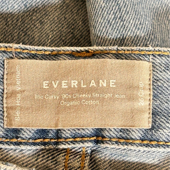 Everlane Blue Straight Jeans Classic Style - Picture 2 of 13